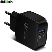 ЕС Quick Charge 3,0 для iPhone samsung Xiaomi huawei 18 Вт QC 3,0 4,0 быстрое зарядное устройство USB портативное зарядное устройство для мобильного телефона