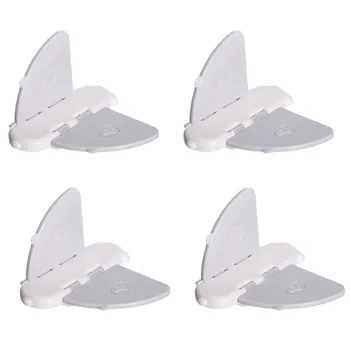 

4 Pack Window Locks, Sliding Window Lock Child Security Adhesive, for Baby Proof Doors, Closets, Patio