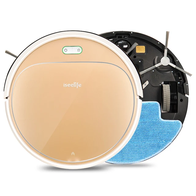 Iseelife 1300pa Smart Robot Vacuum Cleaner 2in1 For Home Dry Wet Water