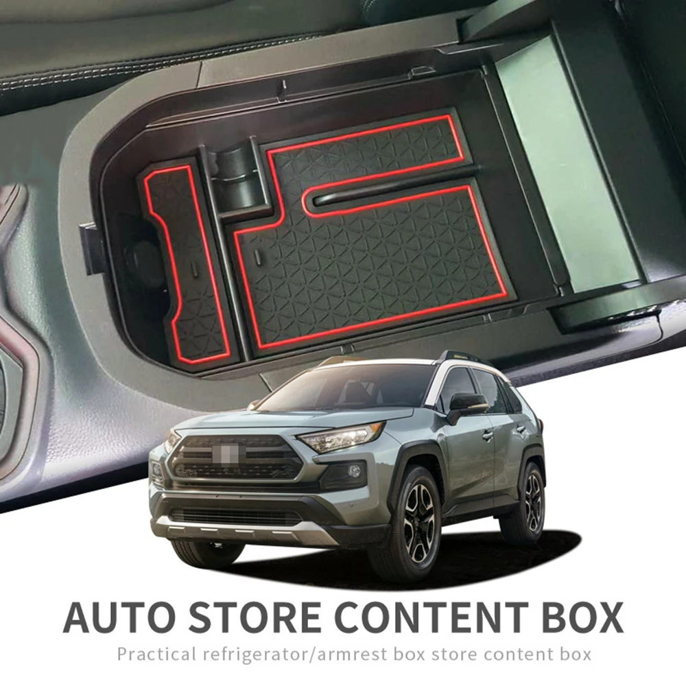 Для Toyota RAV4, консоль бардачок чехол подлокотник центр коробка для хранения 1x