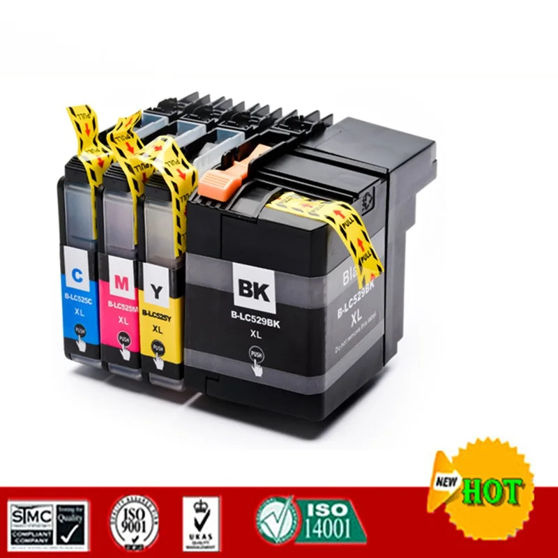 Совместимый с Brother LC529 LC525 в картриджах для принтера DCP J100 J105 MFC J200|Чернильные