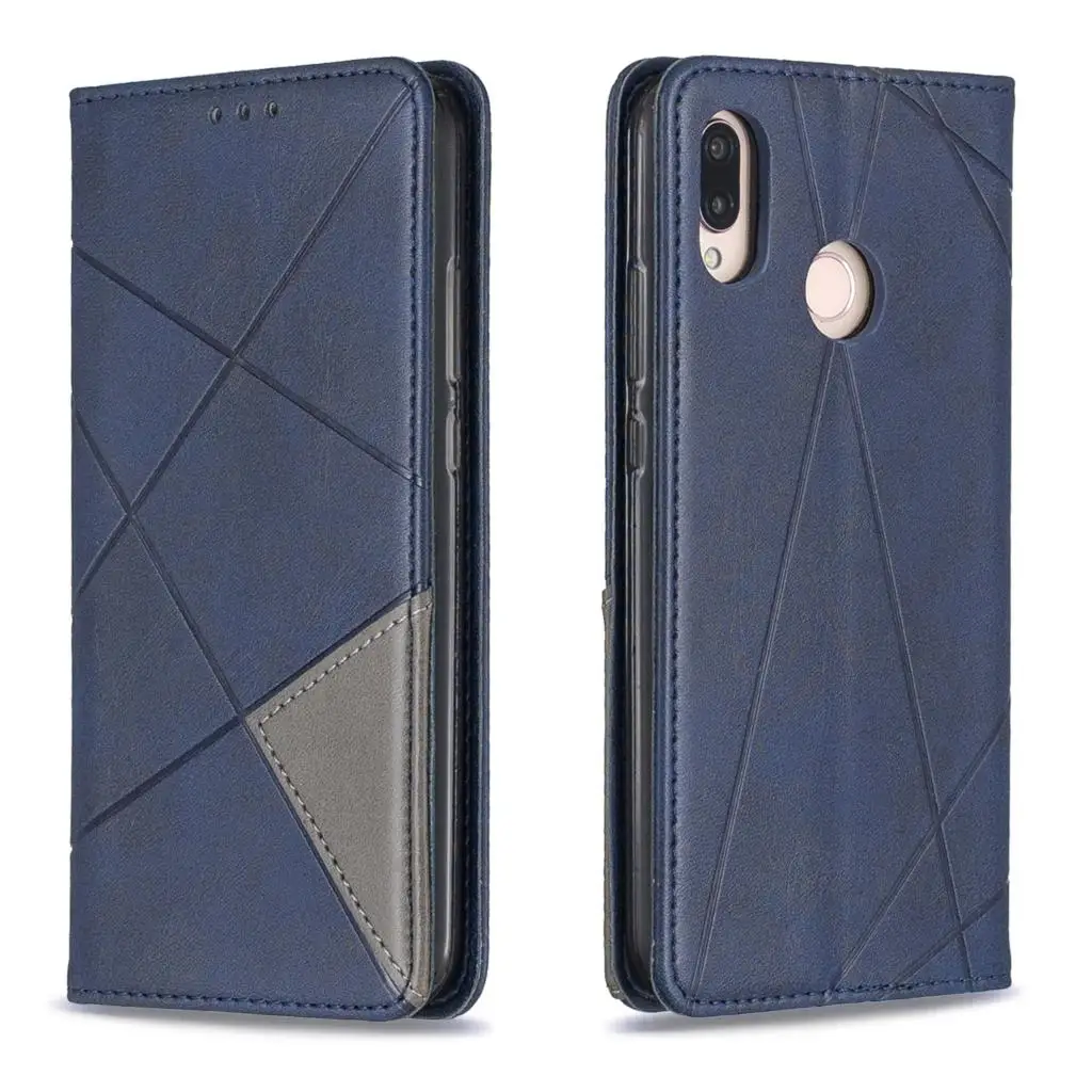 Для huawei P30 P20 Pro Lite mate 30 RS P Smart Z Plus модный кожаный флип-чехол с алмазной сеткой и подставкой Чехол для телефона Магнитный чехол