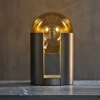 

Creative personality designer living room cylindrical glass Nordic bedroom fire dragon floor lamp table lamp LB022913