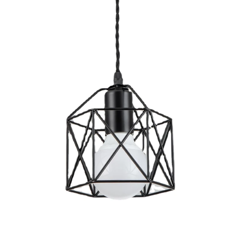 Modern LED Pendant Light Iron Gold Black Minimalist Metal Cage Lamp Living Room Restaurant Shop Bar Fixture Decoration | Лампы и