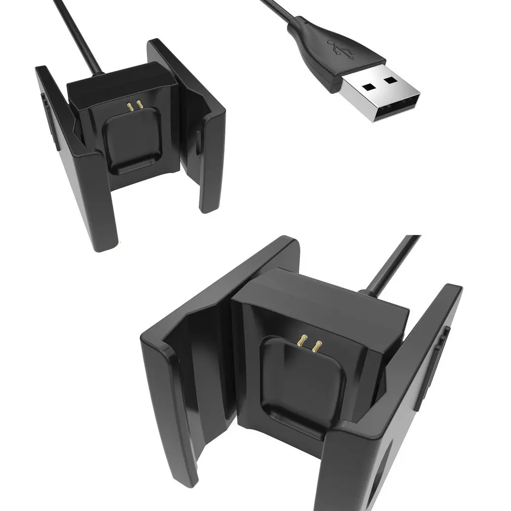 

Professional Black Portable Clip USB Charging Cable for Fitbit Charge 2 Watch Charger Efficient Charging Cradle Dock Replacement