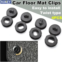 4X черный Универсальный Автомобильный пол застежки для коврика ковер фиксация Захваты зажимы держатели рукава фиксатор удержание автомобиля аксессуары для интерьера