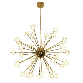 

Modern Nowflake Led Pendant Lamp Creative PMMA 32 Head Light Toolery Droplight Fixture Lamparas for Shop Restaurant Living Room