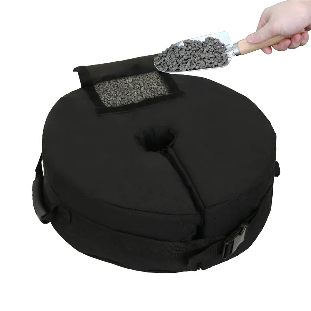 Sac de poids de base de parapluie pour parasol extérieur, sac de sable pour ombrage de plage, tente