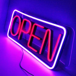 Letrero de neón de 22 pulgadas para decoración comercial, tubo de luces LED ultrabrillantes para publicidad de tienda, KTV