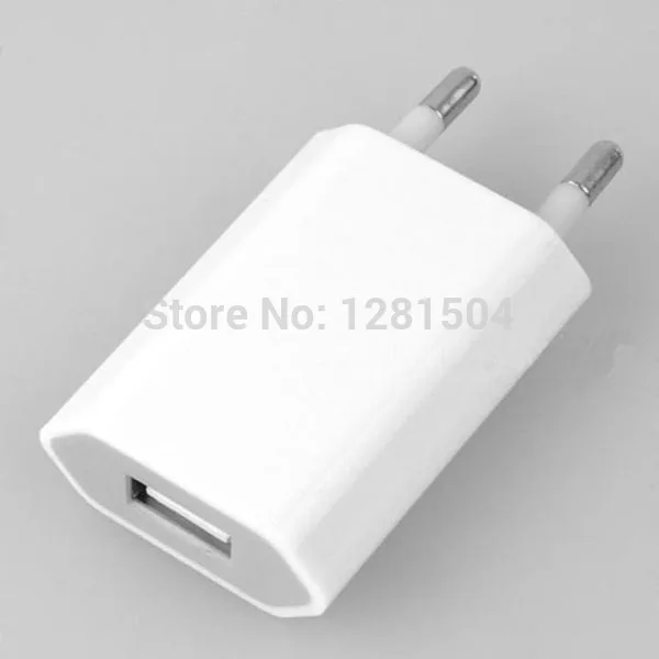 Оптовая продажа 200 шт./лот A + качественное белое дорожное USB Сетевое зарядное