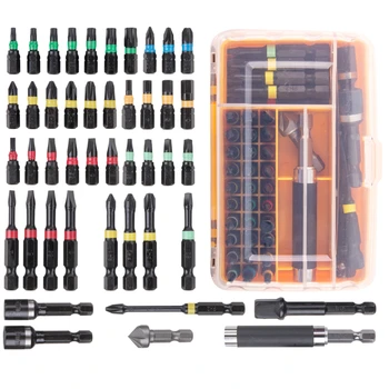 

Hi-Spec Premium 44pc Impact Driver Drill Bit S2 Screwdriver Bits Set Power Tool Acessories Home Appliances Repair Hand Tools Kit