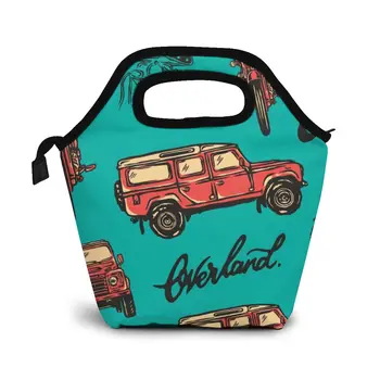 

OVERLAND SRI LANKA Lunch Bag Boxes Bags Portable Insulated Picnic Food Box for Women Men