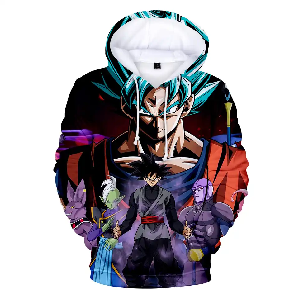 new 3d anime hoodie dragon ball z pocket sweats