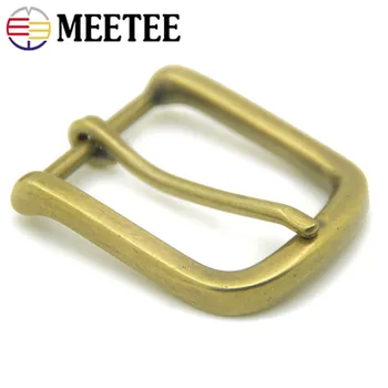

Meetee 40mm 2Pcs Metal Belt Pin Buckle Men Retro Waistband Belts Head Diy Jeans Sewing Leathercrafts Hardware Accessories YK139