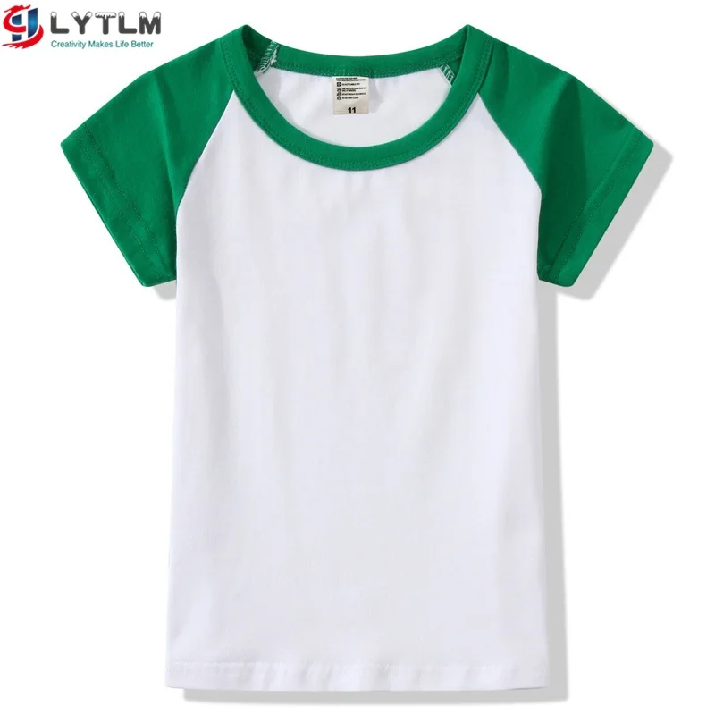 LYTLM XXX/детская футболка для мальчиков футболки для девочек из модала летние топы для девочек 10-12 лет, Футболка с рукавами реглан для девочек Camiseta, футболка Garcon - Цвет: DX Raglan Green