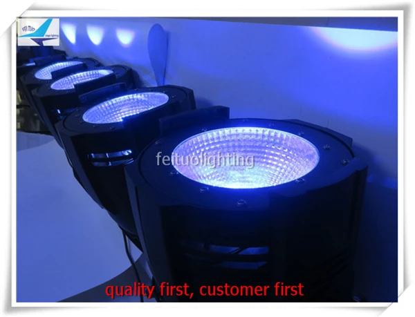 E-6/Лот+ fly case Led cob par light 100 Вт WW/CW 4 в 1 УФ многоцветный cob par led с barndoor внутреннего использования