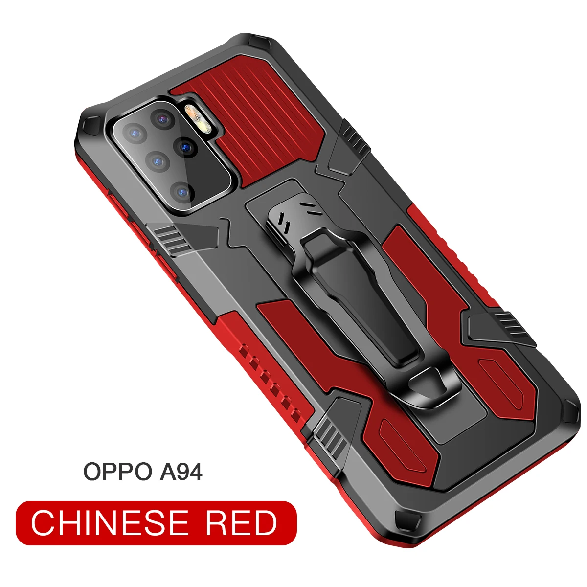 Enhanced Armor Shockproof Case with Metal Belt Clip Stand and Bracket Back Cover