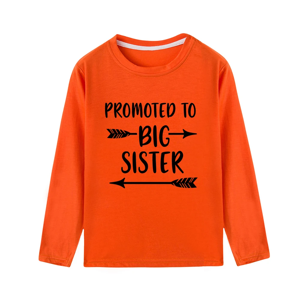 Kawaii/футболка с забавным графическим принтом для старшей сестры детская футболка Осенняя детская футболка с длинными рукавами для мальчиков и девочек - Цвет: 42X6-KLTOG-