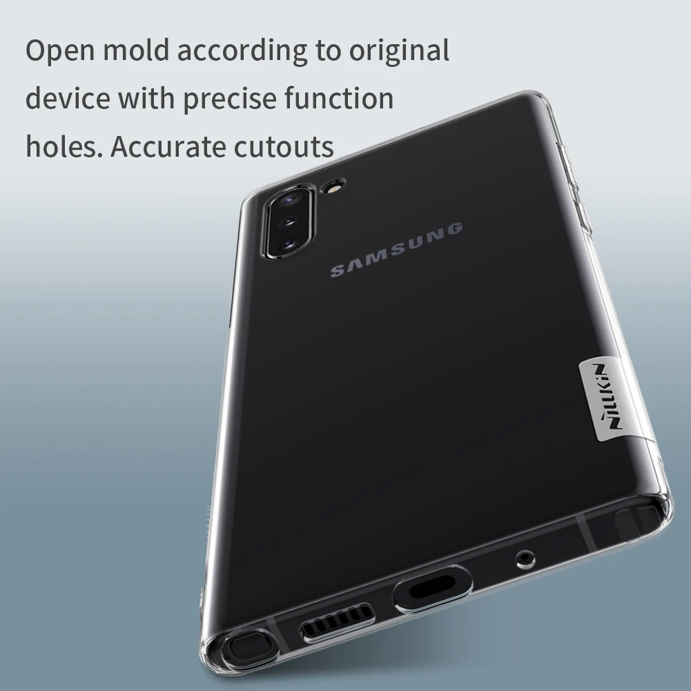 Мягкий чехол для samsung Galaxy Note 10 Note 10+ Note10 Plus Pro Nillkin серия природы Прозрачная Обложка из полиуретана для samsung Note 10 Чехол