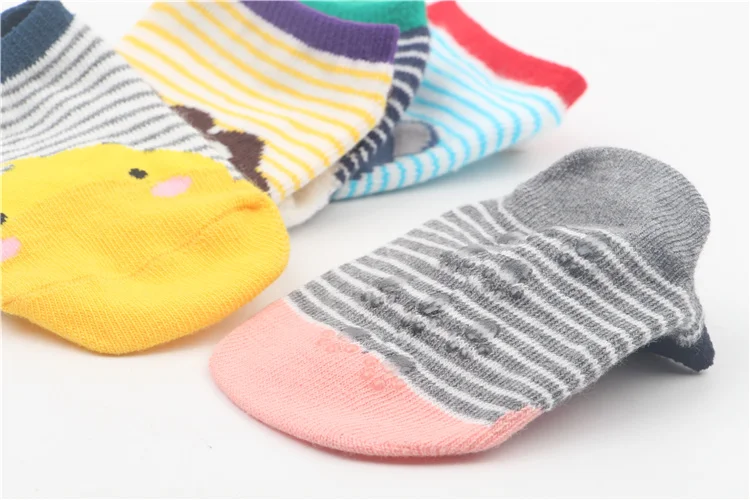 Infant Newborns Summer Thin Section Pure Cotton 0-1-Year-Old Baby Floor Socks Anti-slip Foot Sock Socks 6-12 Month Short