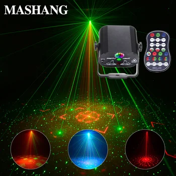 

LED Laser Projector Lamp 60 Patterns RGB Stage Party Light USB Rechargeable Birthday KTV Lighting Show for Home DJ Disco Lights