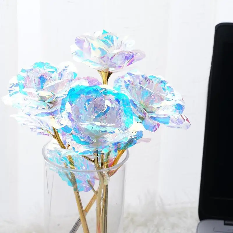 1 шт. креативный подарок на день Святого Валентина алюминиевая фольга 24 К розовое