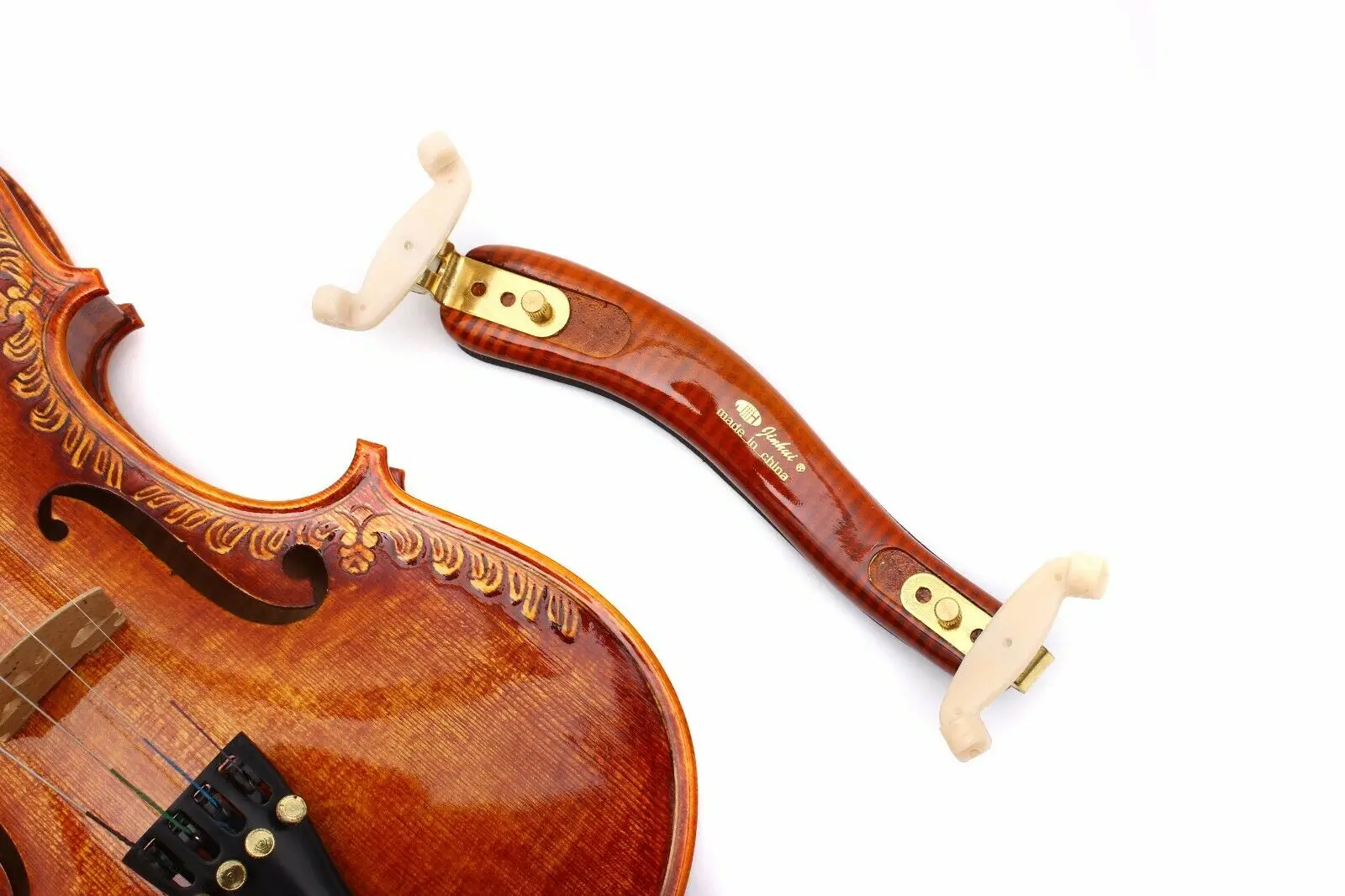 

Yinfente 4/4 3/4 Violin shoulder Rest Adjustable flame maple Violin Parts