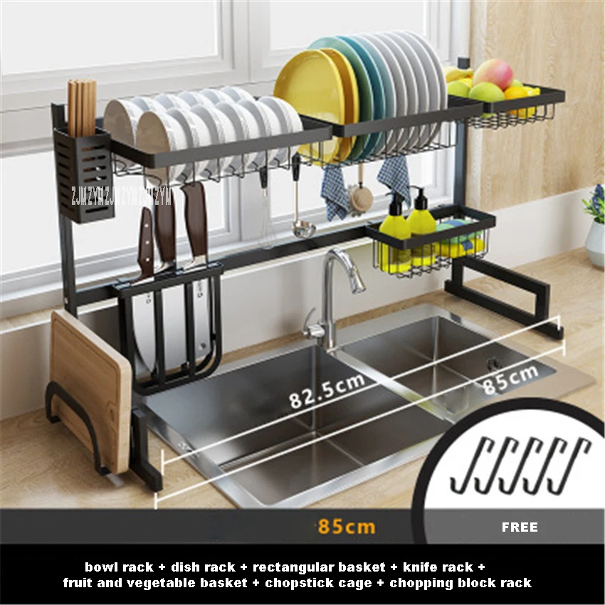 KQ-SCJ 201/304 кухонная полка из нержавеющей стали настенный нож для специй сушилка для посуды держатель для палочек комбинированный Органайзер - Цвет: 201 Stainless Steel