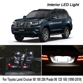 

Perfect White Canbus Interior LED Bulb Dome Map Indoor Light Kit For Toyota Land Cruiser 80 100 200 Prado 90 120 150 (1990-2019)