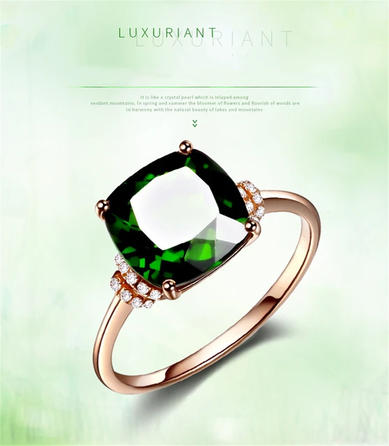 Green Emerald Ring For Women 14k Gold Emerald Jewelry With Bague Diamant  And Pure Gemstone Anillos De Pure J1225 From Lianwu09, $21.97 | DHgate.Com