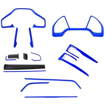 

Instrument Panel Console Center Frame Decorative Trims Steering Wheel Cover Trim Set of Car Interiors for Honda Civic