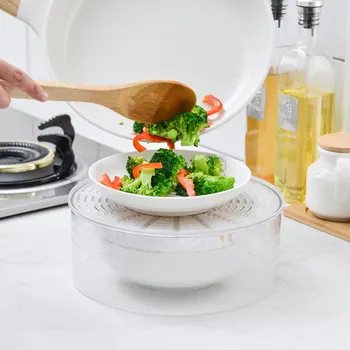 

Fresh Food Storage Box Insulation Dish Cover Meal Food Cover Winter Thick Dust-Proof Heating Table Warm Rice Cover I88