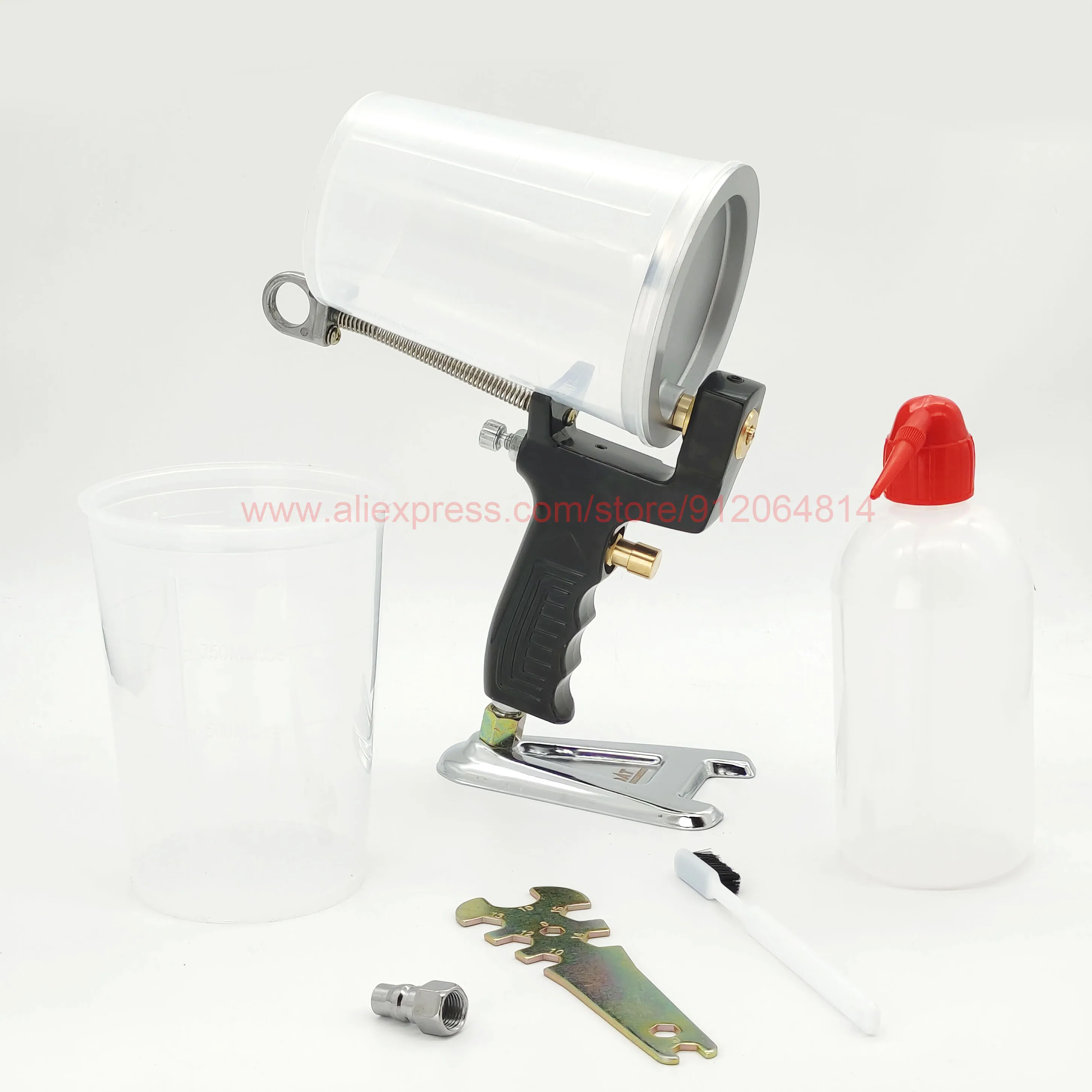 stain sprayer Professional G-100 Portable Gel Coat Spray Gun 5.0mm Glass Glue Special Sprayable Epoxy Resin FRP Resin Hopper /Glue Spray Gun electrostatic spray gun Power Tools