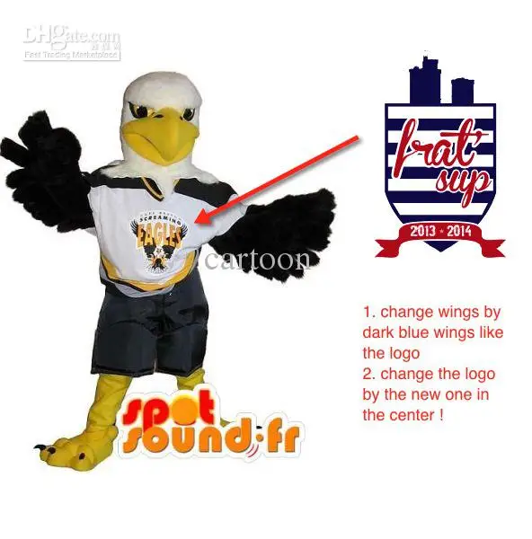 as picture Classic Version customized Eagle player Mascot Costume Adult Halloween Birthday party cartoon Apparel Cosplay Costumes - Цвет: as picture