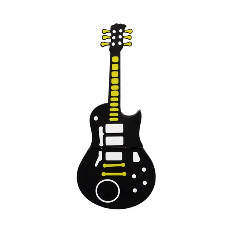 Usb флеш-накопитель 2,0 с мультипликационным принтом, 64 ГБ, 32 ГБ, 128 ГБ, музыкальный инструмент, пианино, скрипка, карта памяти, u-диск, usb флешка, 16 ГБ, 8 Гб - Цвет: B