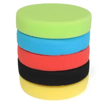

5pcs 6" Polishing pads Disc Car Detailing Waxing Automotive Tools Flat Accessories Cleaning Buffing Sponge Useful