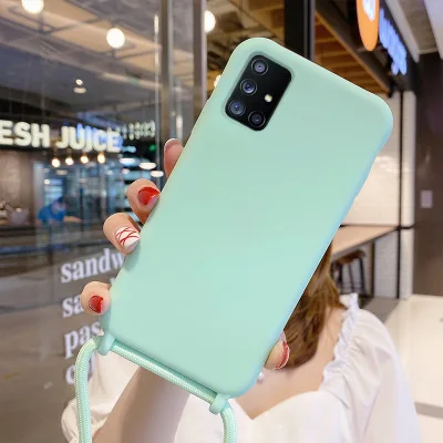 Custodia per telefono con catena a tracolla per Xiaomi MI POCO X3 POCO X3 NFC cordino in Silicone protegge la copertura posteriore Fonda_voghion.com