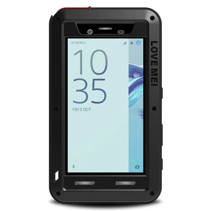 Алюминиевый металлический чехол LOVE MEI для Sony Xperia X Compact Cover мощный противоударный водонепроницаемый чехол для Xperia X Compact Capa