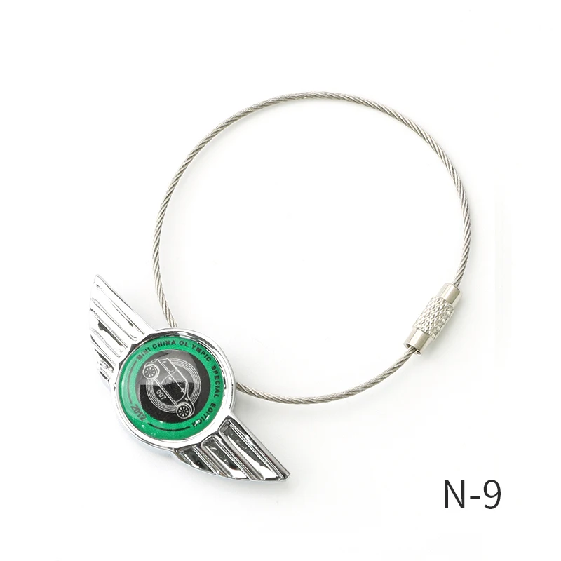 Украшение Брелок для MINI COOPER S F54 F55 F56 F57 F60 R55 R56 R57 R58 R59 R60 R61 брелок для ключей аксессуары для стайлинга ключей орнамент - Название цвета: N-9
