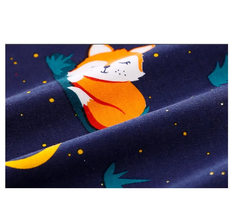 Baby Rompers Clothes Casual Hooded Long Sleeve Newborn Boys Girls Jumpsuits Outfits Cute Fox Infant Bebes Overalls 0-24months