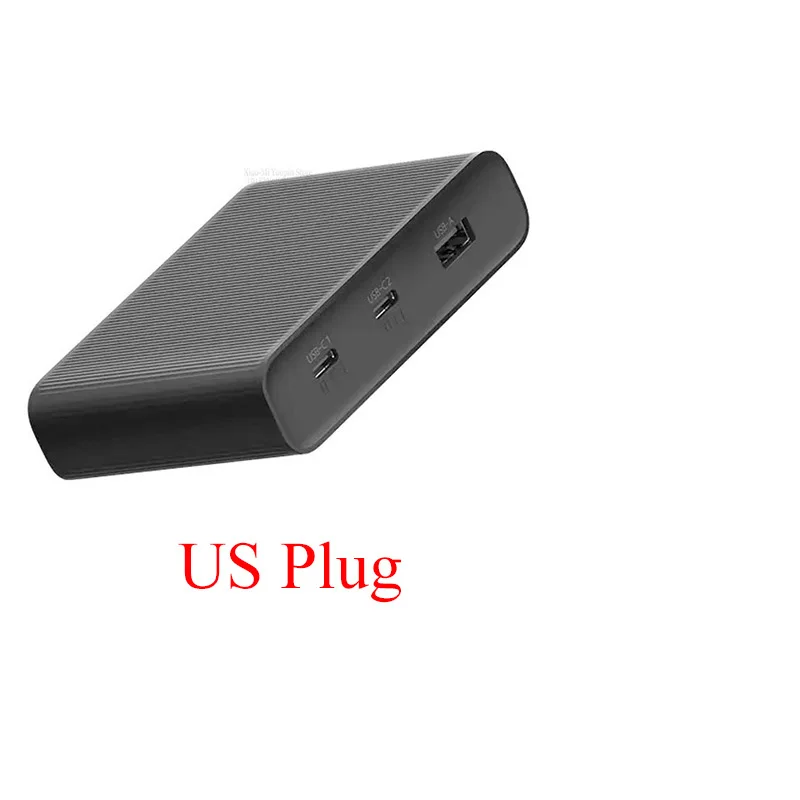 Type 1 Оригинальное настольное зарядное устройство Xiaomi ZMI 65 Вт 3 порта PD3.0 USB 2C1A для Android iOS переключатель PD 3,0 QC умный Выход Max Solo c1-65w c2-1 - Цвет: Type 1