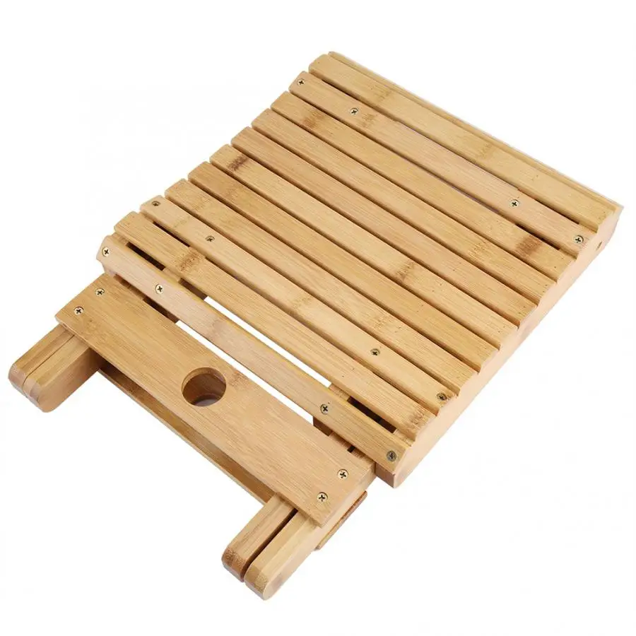 Складной стул из натурального бамбука складной для душа бритья ног стул| |