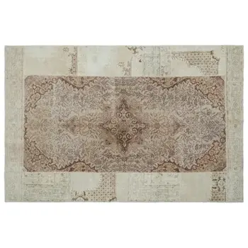 

Handmade Natural Vintage Overdyed Patchwork Area Rug 182x277 Cm-5'12''X9'1''