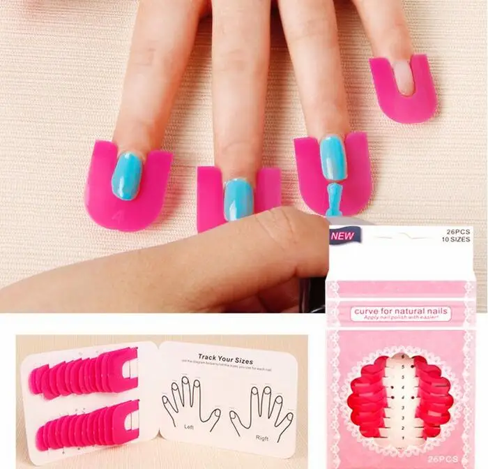 Инструменты для дизайна ногтей 26 шт. гвоздь гелевая модель Клип Маникюр дизайн ногтей непроливающаяся Накладка для пальцев DIY Инструменты для дизайна ногтей аксессуары