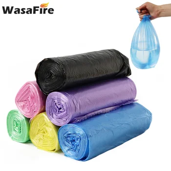 

100pcs Kitchen Disposable bags dispenser small plastic bags home portable garbage toilet cleaning diaper disposal large bag