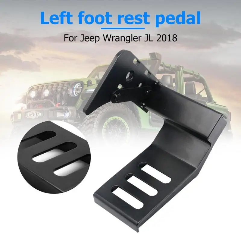 Металлическая внутренняя отделка автомобиля драйвер боковой педали левая сторона подножки Kick Dead Педальная панель стальная Подножка для Je-ep Wrangle