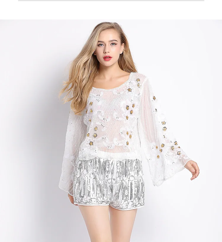 Kpop Cotton Sequined Broadcloth Solid Direct