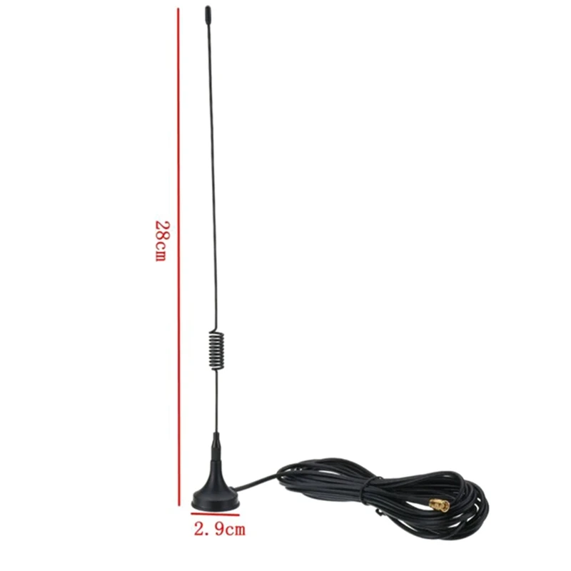 Универсальная Антенна для автомобиля SMA радио магнитное основание 28 см с высоким коэффициентом усиления 4 м кабель аксессуар для автомобиля автомобильная антенна Замена