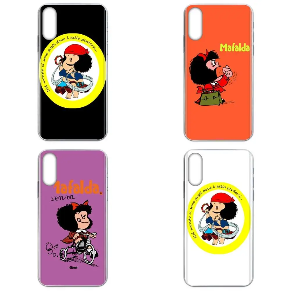 Mafalda Girl Flexibles для Huawei Mate 30 Pro Lite 20s NOVA 6 SE 5 P40 p30 lite Honor V30 20 мягкие чехлы из ТПУ|Бамперы| |
