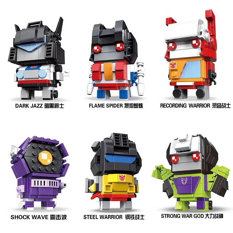 Набор фигурок Optimus Prime BrickHeadz серии autobot блокировочные блоки шмблби Мегатрон